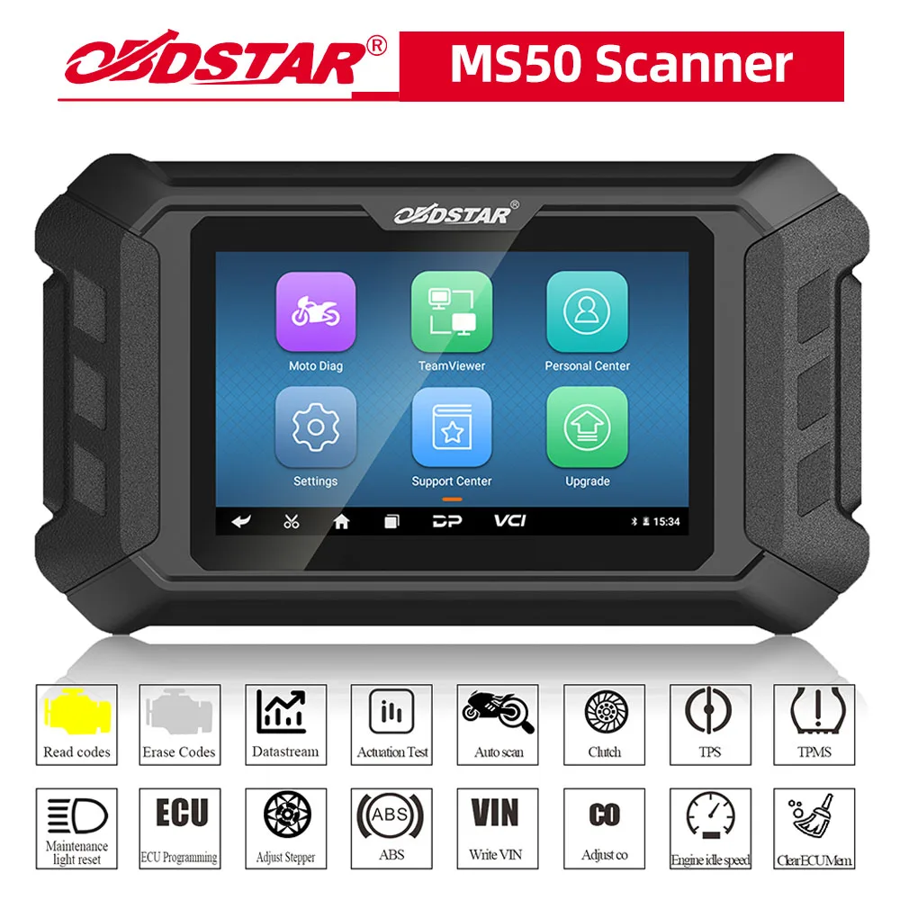 OBDSTAR MS50 Motorcycle Scanner Motorcycle Diagnostic Tool Standard Version Free Update Online