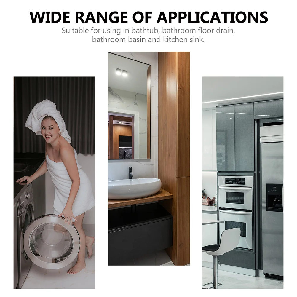 

2pcs Silicone Floor Drain Cover Anti-Odor For Kitchen Bathroom Sink Sewer Filtering Catcher Drainage Protector Cap