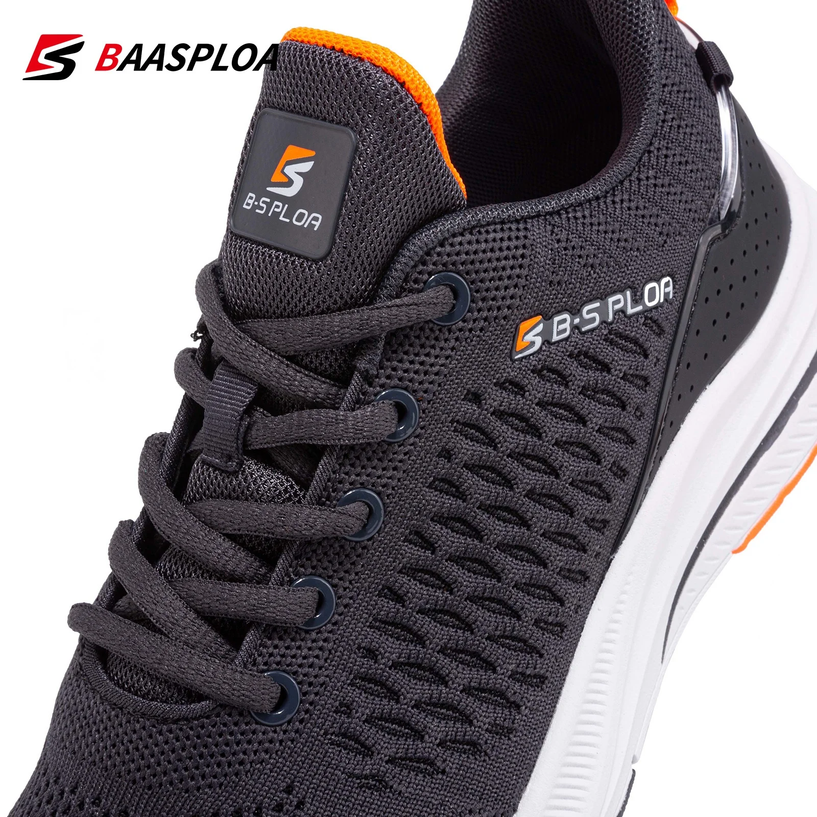 Baasploa Scarpe da corsa leggere per uomo 2022 Designer da uomo Mesh Casual Sneakers Lace-Up Scarpe da tennis per sport all\'aria aperta maschili