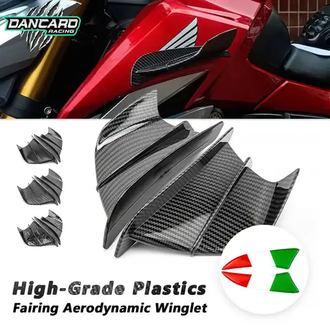 범용 오토바이 스포일러 윙 공기 역학 Winglet for Yamaha YZF R1 R6 R25 R7 R3 for BMW S 1000 RR/R for Honda CBR600RR