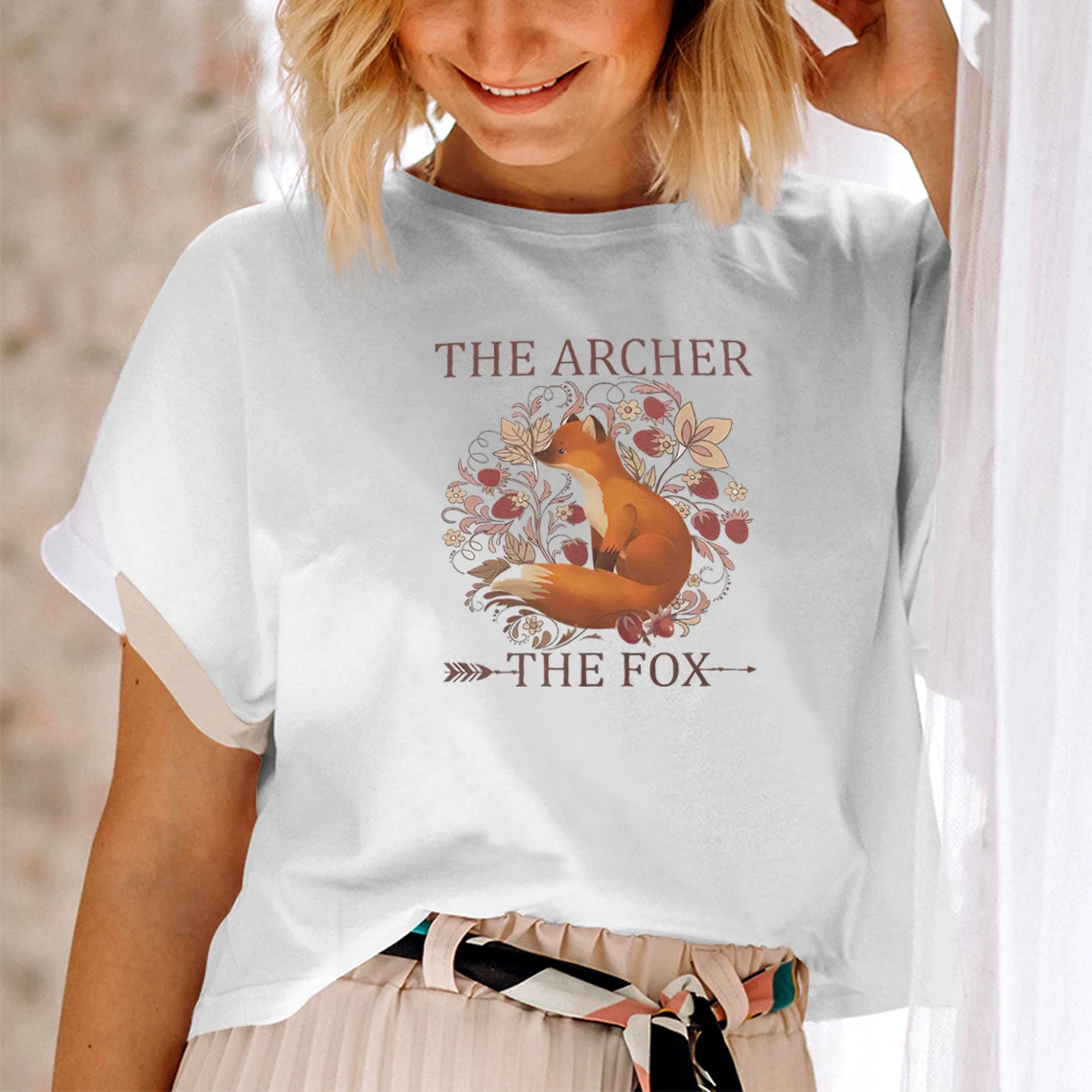 The archer and the fox pastel shirt bookish Once Upon A Broken Heart EvajacksT-shirt fantasy books T-shirt women\'s reader Tee