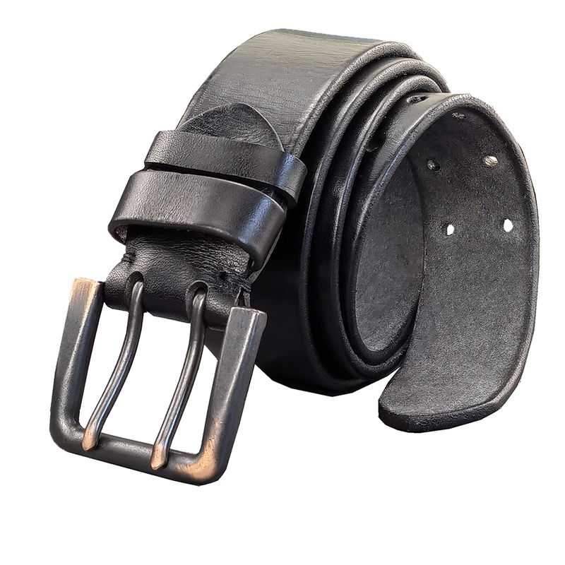 Cinturón con hebilla de Metal súper ancho para hombre, cinturón de cuero genuino de calidad, cinturón de cuero de lujo, 43MM, MBT0018