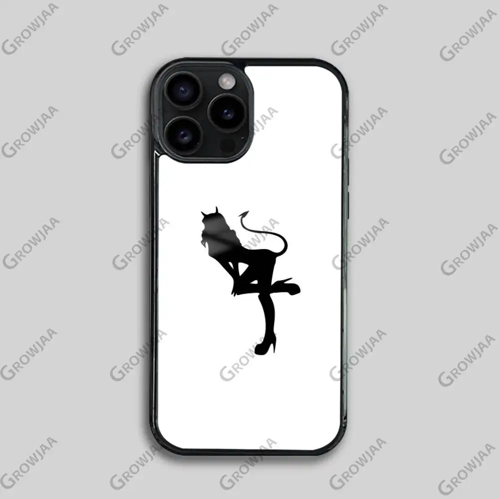 Sexy moda arte logotipo menina caso de telefone para iphone 17 16 15 14 13 12 11 pro max plus mini espelho magsafe sem fio magnético funda