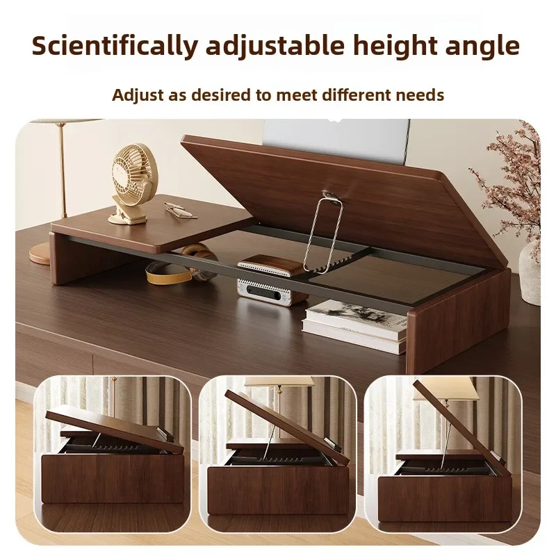 Desktop Shelf Adjustable Lifting Computer Height Increasing Bracket Dormitory Office Desktop Flat Support Bracket