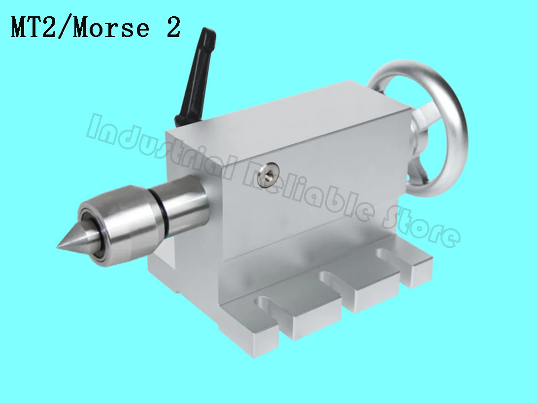 65MM Live Center Tailstock MT2 for CNC Router Rotary Axis A Axis , Tail top, Plug head, Thimble, Movable top