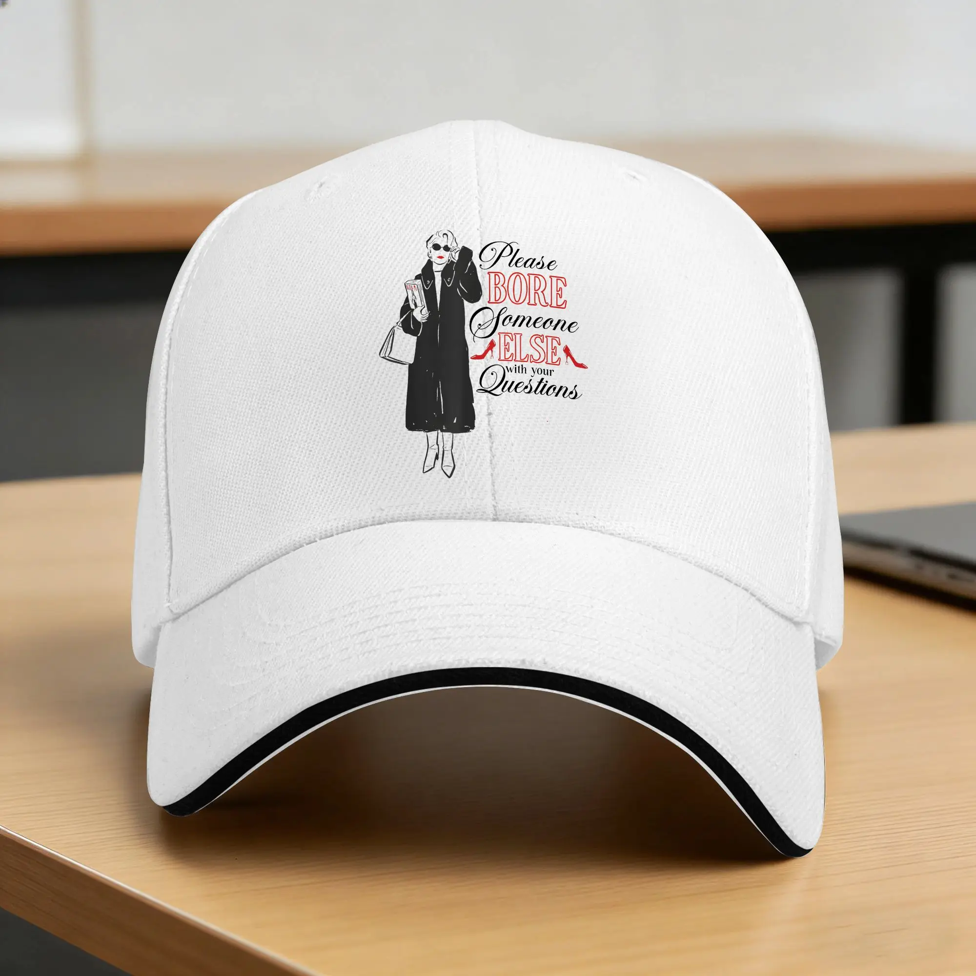 Summer Casual Baseball Cap The Devil Wears Miranda Sassy Quote Outdoor Sport Trucker Hat For Men Sunscreen Fashion Snapback Cap