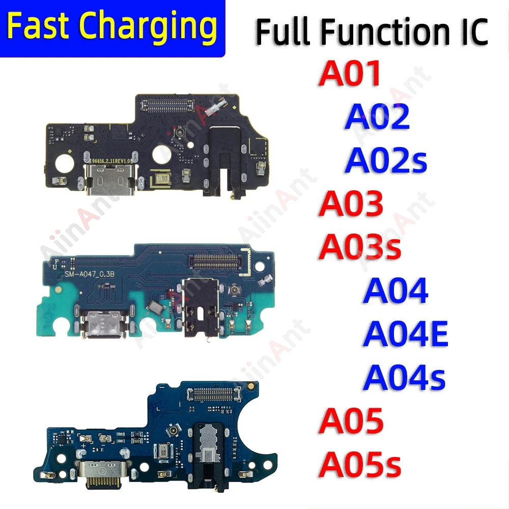 Dock USB Charger Fast Charging Port Connector Board Flex Cable For Samsung Galaxy A01 A02 A02S A03 A03S A04 A04E A04S A05 A05S