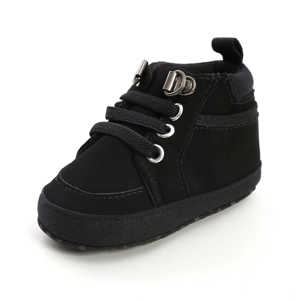 Baby Schuhe Jungen Turnschuhe Infant Kleinkind Casual Comfor Baumwolle Sohle Anti-slip PU Erste Wanderer Kriechen Krippe Mokassins Schuhe
