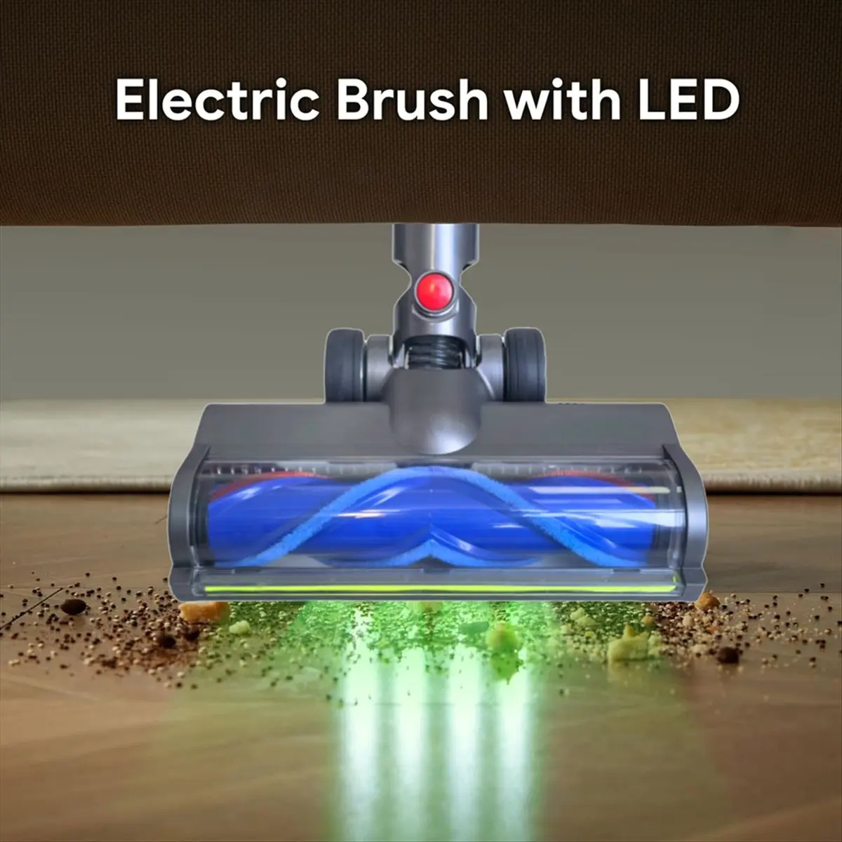 

Насадка ABRG для пылесосов Dyson V7 V8 V10 V11 V15 с зелеными светодиодами и V-образной щеткой для твердых полов