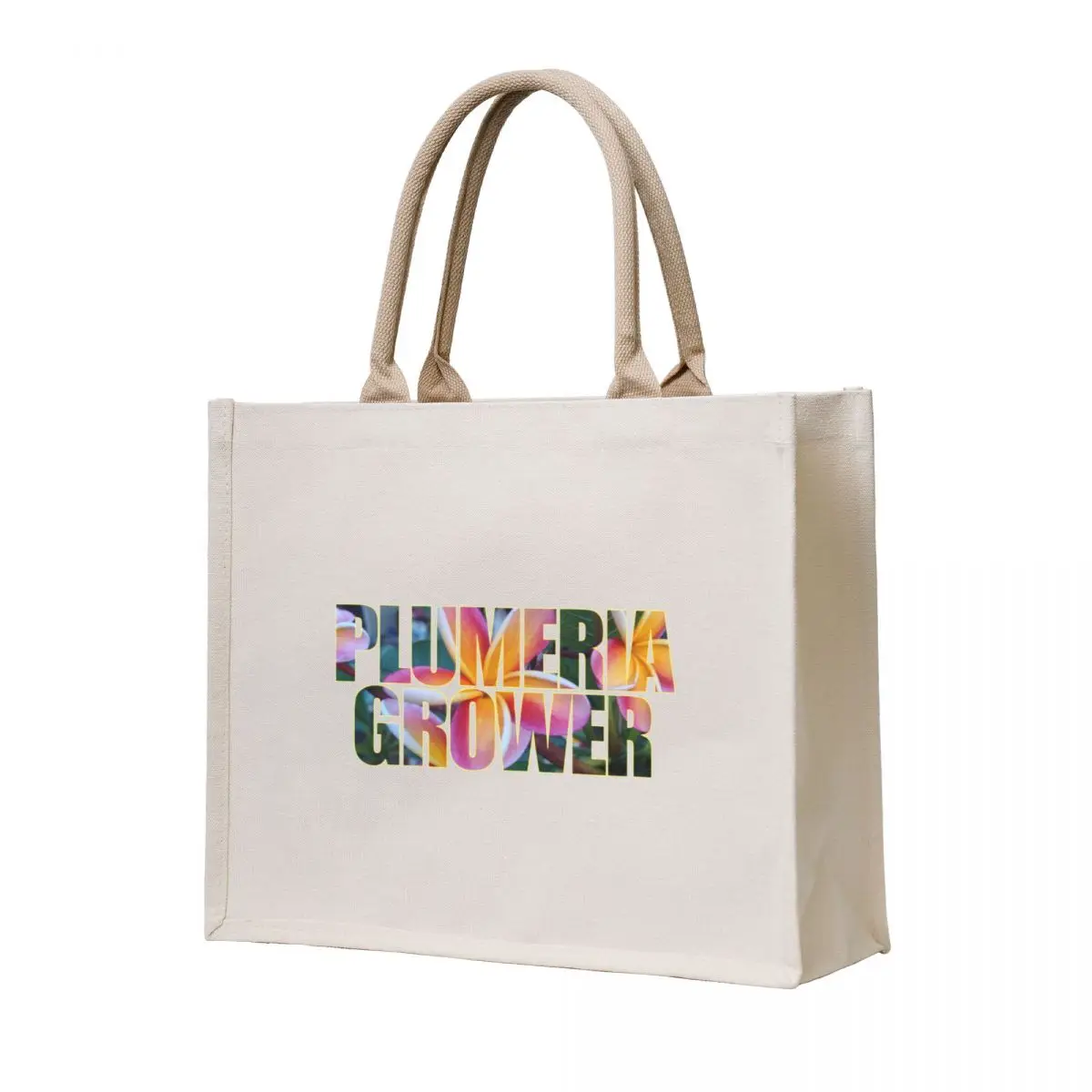 

Plumeria Grower Flower Picture In Text Tote Bag Women's shopping bag free delivery bags shopper bag women