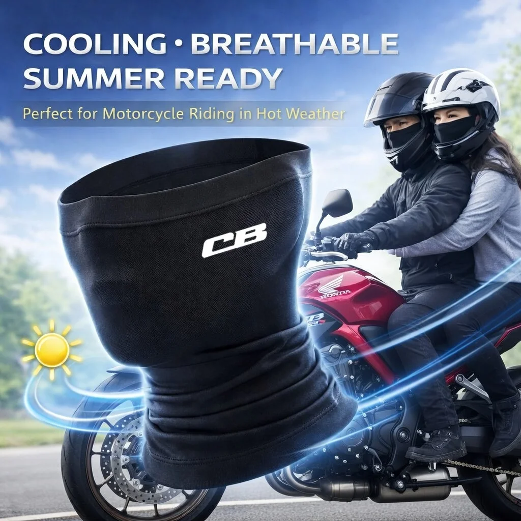 

For Honda CB 599 600F 400 500 CB919 125 R 190R 250R CB1000R Custom Logo Motorcycle Mask Summer Breathable Neck Scarf UV