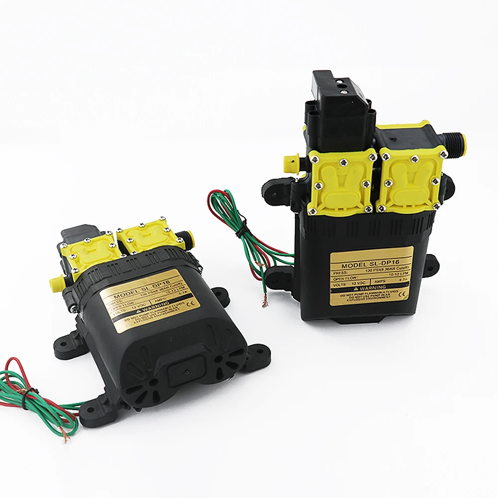 12V DC High Pressure Agricultural Electric Water Pump 7A 10L/min Auto Water Sprayer Pumps Dual-Core Power Agricultural Electric image 4