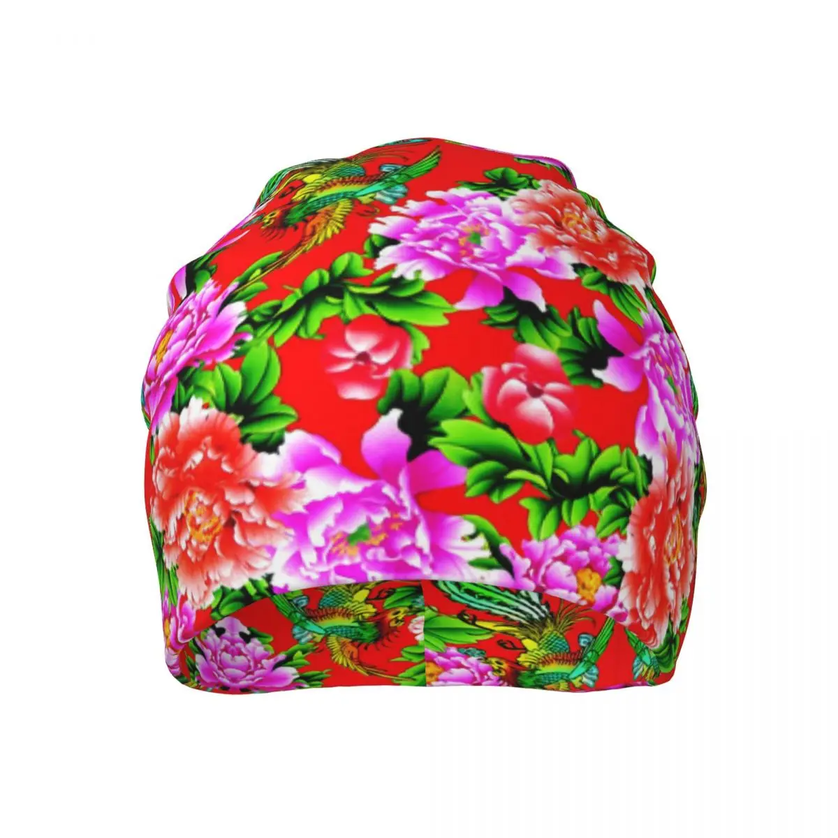 Dongbei Dahua Big Flowers Unisex Pullover Cap Beanies Hat For Men And Women Outdoor Hat