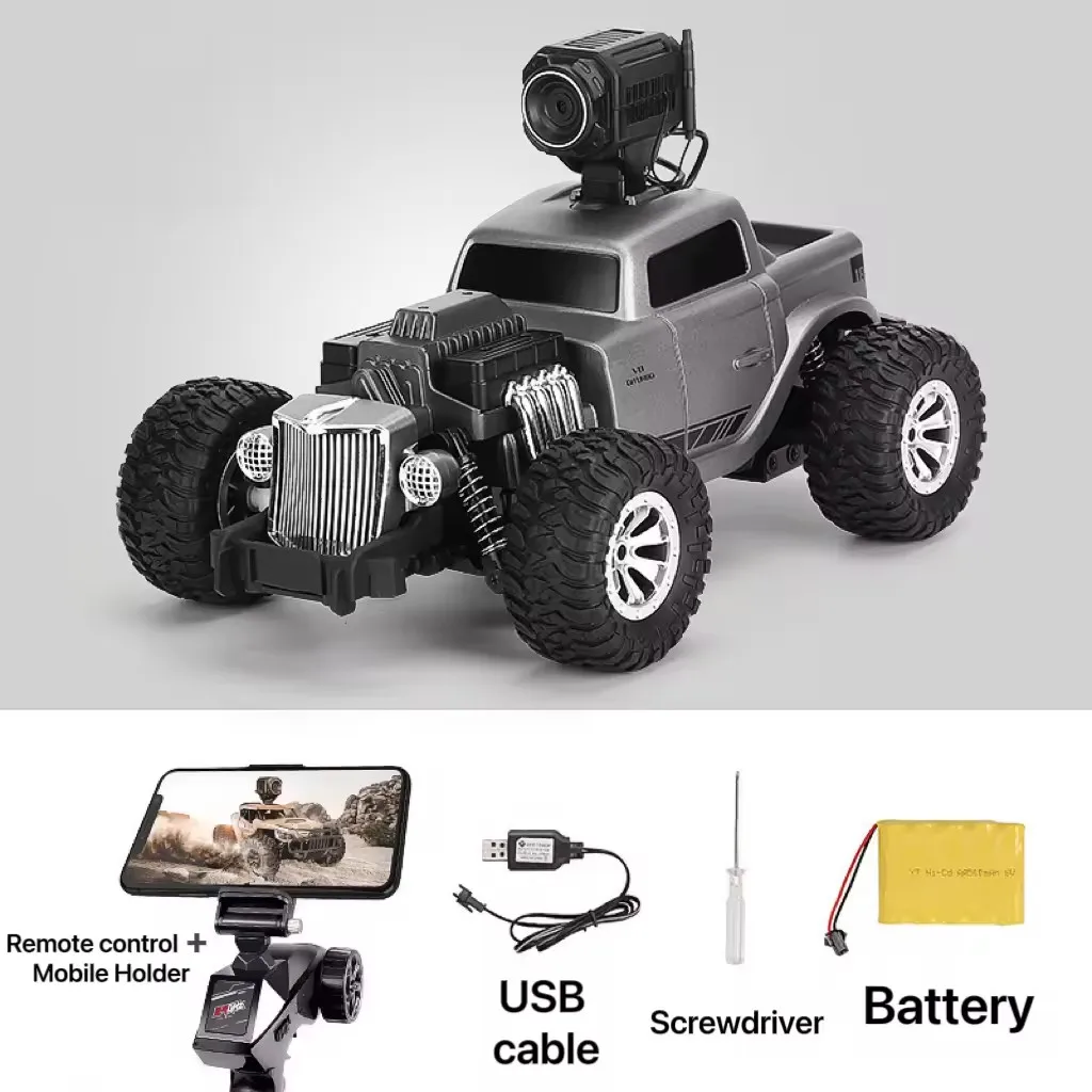 WiFi RC Off Road Car HD 720P Camera FPV Real-Time Transmission Wireless Control Racing Vehicle Gifts For Children