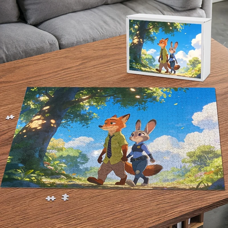 

Пазл Disney Crazy City (1000 деталей) — Джуди Хоппс и Ник Вайлд — сложная головоломка для взрослых, с культовыми персонажами