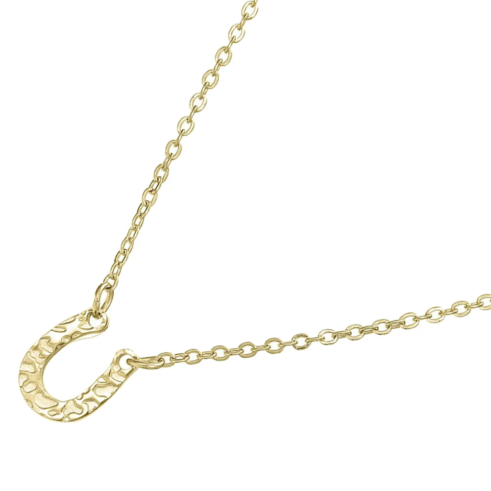 U-Shaped Pendant Necklace Exquisite Horseshoe Design Fashion Accessory Girls Mothers Bridesmaids Horseshoe Necklace