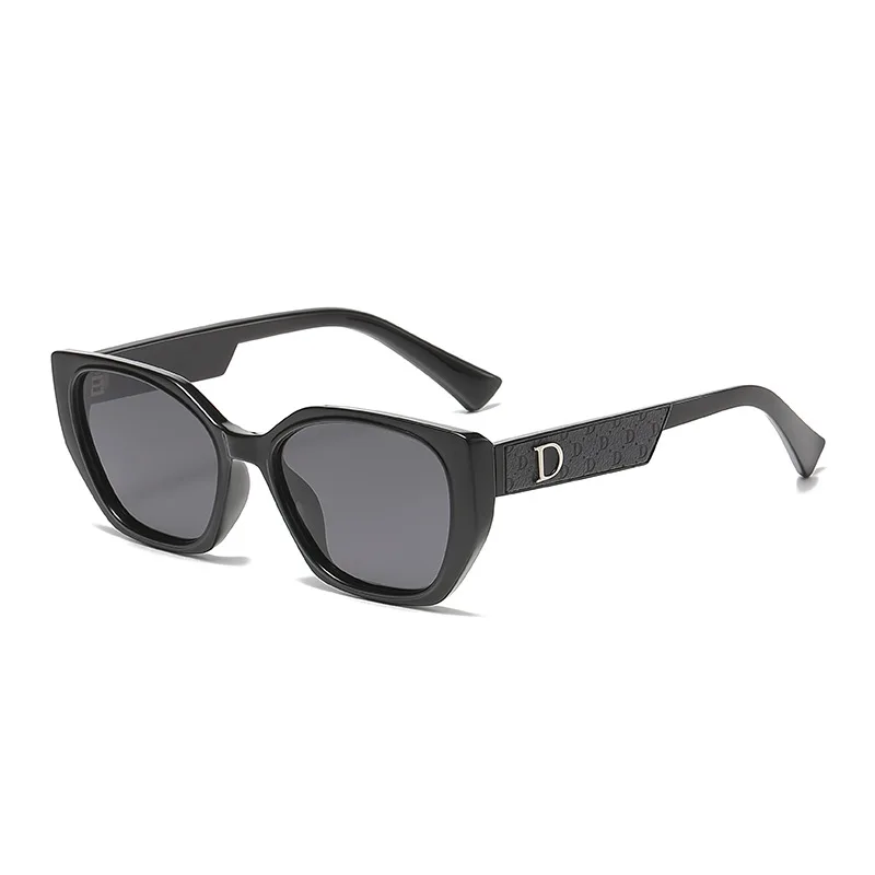 

2025 New D Letter Retro Sunglasses Polarized Fashion Versatile High-end European American Trend Advanced Sense UV Protection