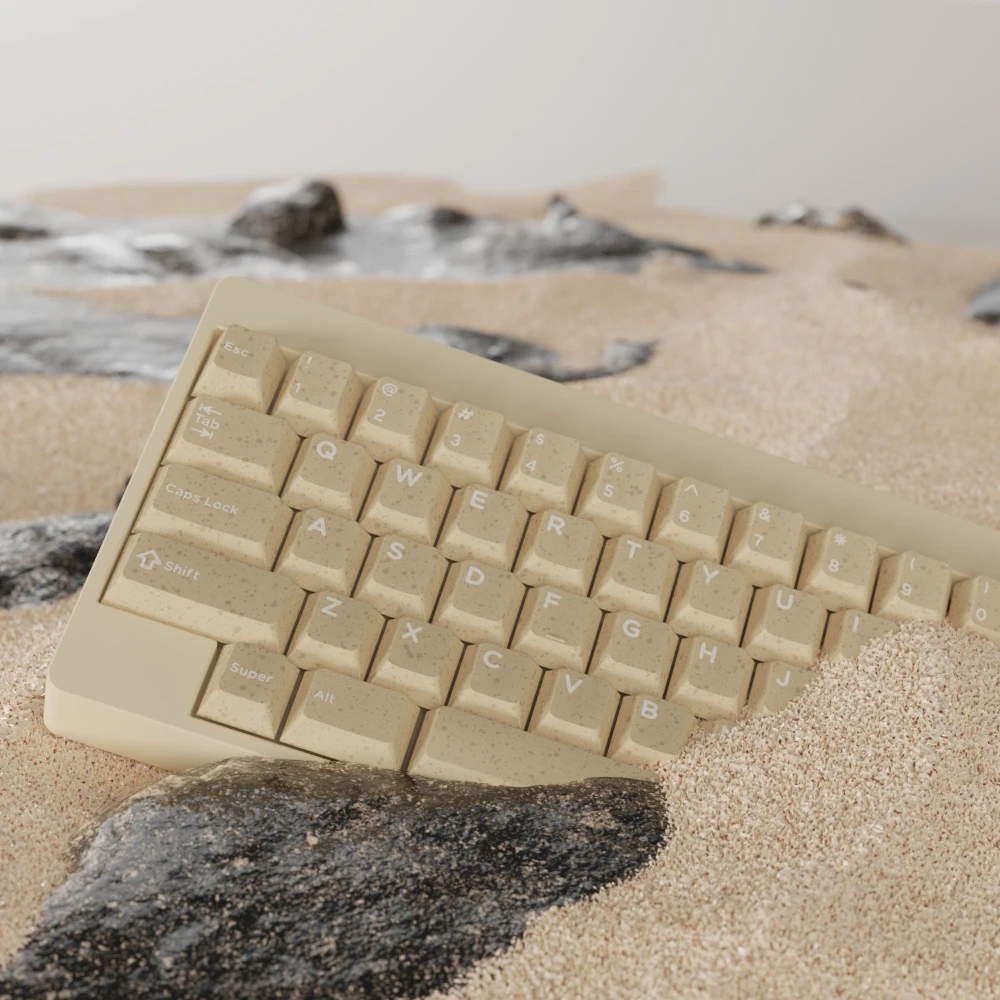 GMK CYL Dune Theme Keycap Full Set ABS Custom Sandy Grain Keyboard Cap Cherry Profile Key Cap for Mechanical Keyboard Accessory