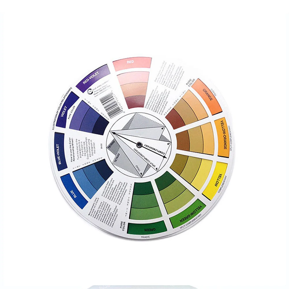 Makeup Hand Palette Colour Wheel Nail Color Card Analysis Draping Kit Rotation Mixed Display