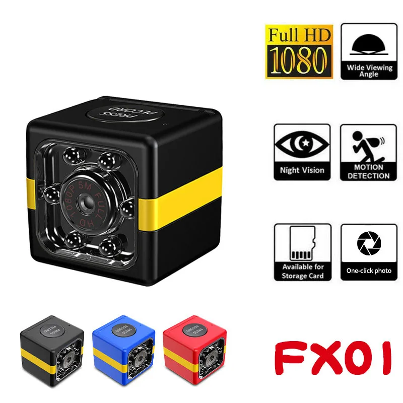 

FX01 Инфракрасная камера ночного видения высокой четкости для спорта на открытом воздухе, аэрофотосъемка, спортивная камера высокого разрешения 1080P FX01