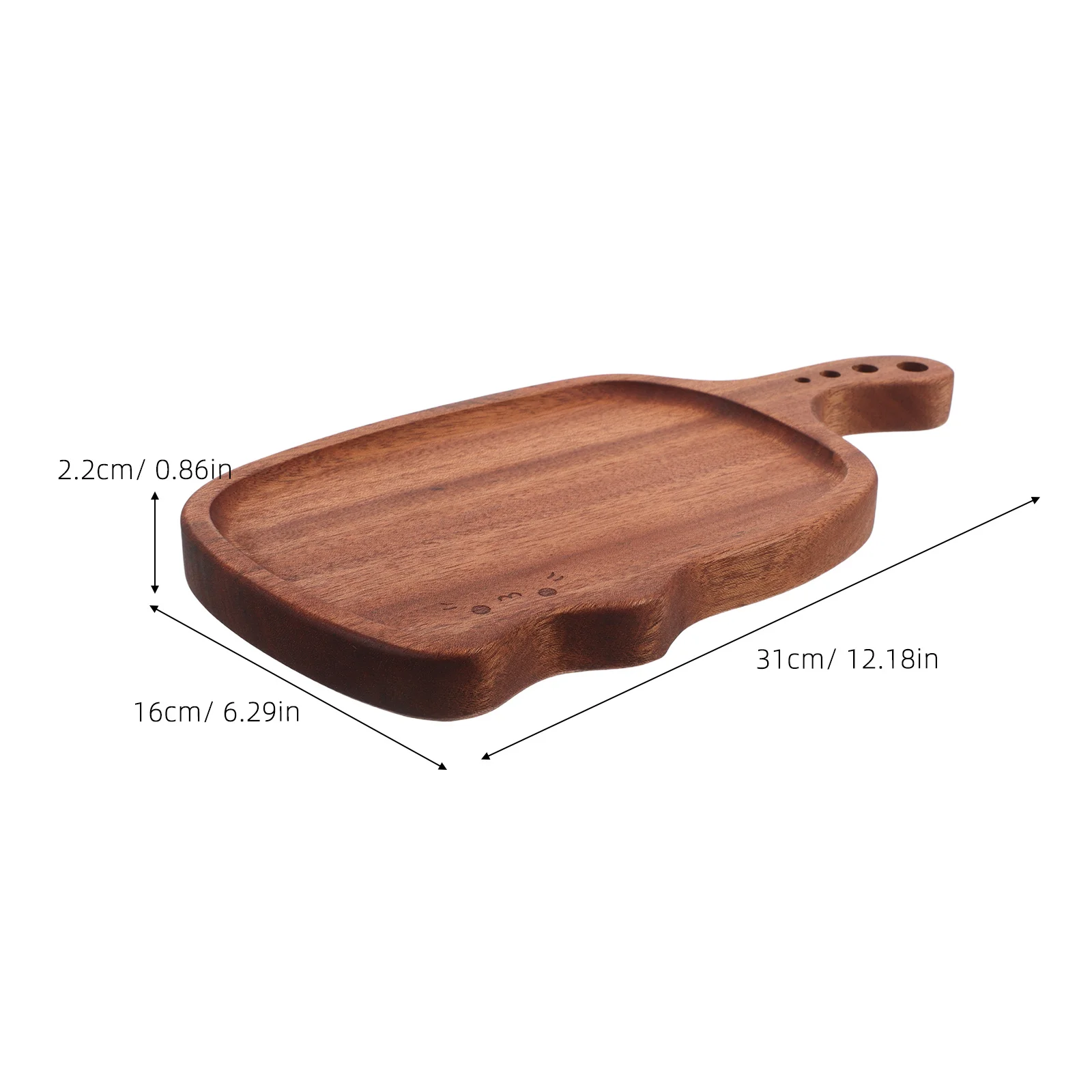 1pcs Wooden Serving Tray Cat-Shaped Dessert Board For Cheese Fruit Cake Appetizer Small Wood Platter Brown Decorative Food Tray