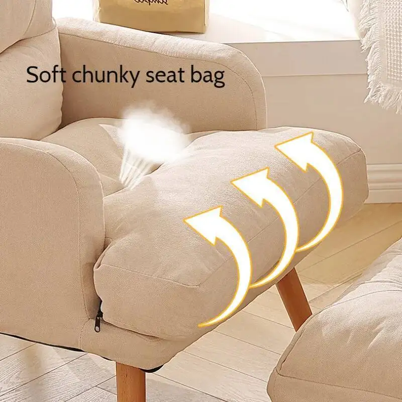 Home Computer Gaming Chair,Comfortable Cloth Recliner,Office Foldable Chair ,Balcony Couch Lounge Chair,Bedroom Sofa,Furniture