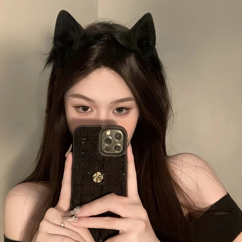 Cartoon Pluche Kat Oren Hoofdband Voor Vrouwen Meisjes Cosplay Haarband Grappige Leuke Lolita Haar Hoepel Creatieve Haaraccessoires Geschenken