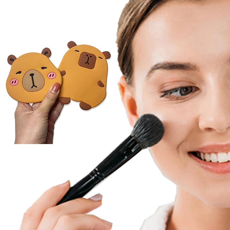 Capibala Wimper Verlenging Handheld Make-Up Spiegel Cartoon Make-Up Make-Up Spiegel Met Handvat Handspiegel Spa Salon Compacte Spiegels