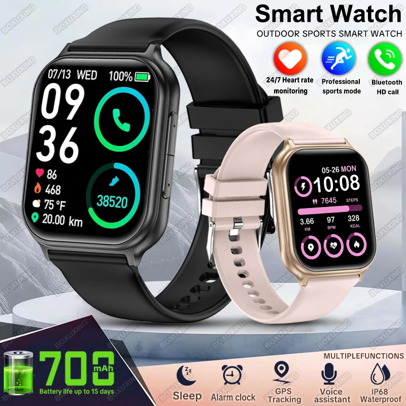 

Новые смарт-часы Bip 6 Pro 2026 года для мужчин и женщин: отслеживание спортивных показателей, водонепроницаемость IP68, пульсометр, GPS-трекер, звонки по Bluetooth