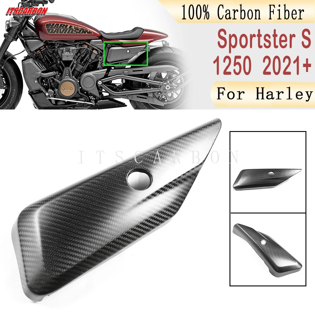 

For Harley Sportster S RH 1250 1250S 2021 2022 2023 Small Under Seat Side Panels Cover Fairing Kits Motorcycle 100% Carbon FIber