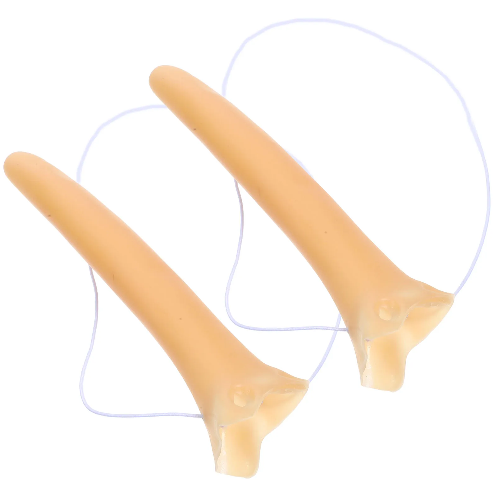 

2 Pcs Long Nose Props Halloween Body Parts Cosplay Decorate Fake Dress up Vinyl Big