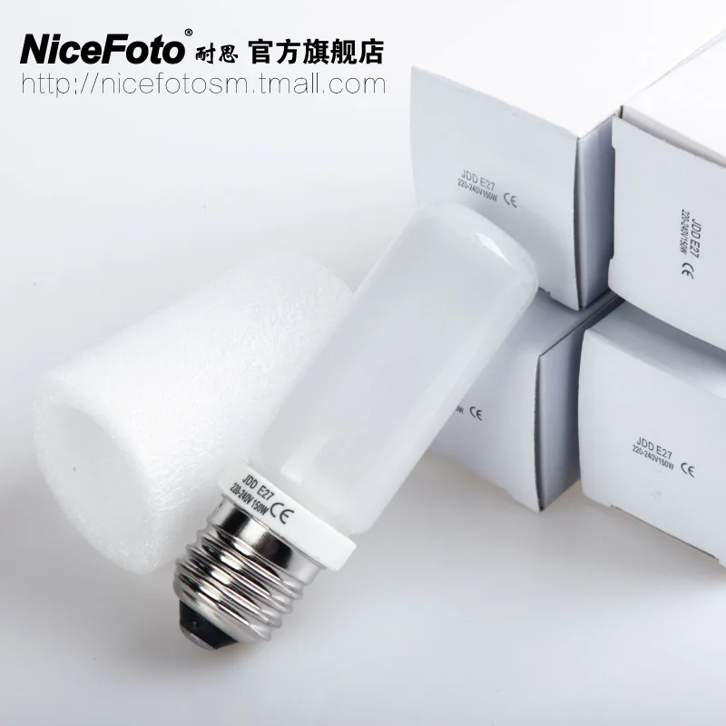 Nicefoto jdd light bulb E27 150w flash  Bulb Photography Lamp Flash Light Layout Modeling Bulb