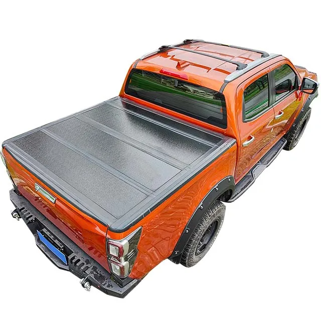 

Oem Factory Custom Pick Up Off Road 4X4 Car Truck Bed Aluminum Hard Tri Four Fold Tonneau Cover for Ford Ranger 2022 2023