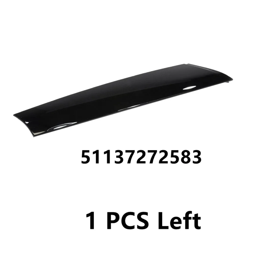 For- R57 R55 R56 07-15 Front Left Windshield Post Trim Bright Black Exterior Molding a Pillar Trim Cover