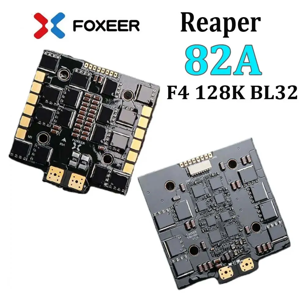 

Foxeer Reaper 82A F4 128K BL32 ESC 4-в-1 для FPV Drone Racing 4-8S 30,5x30,5 мм X-Class Cinelift DIY Long Range Freestyle