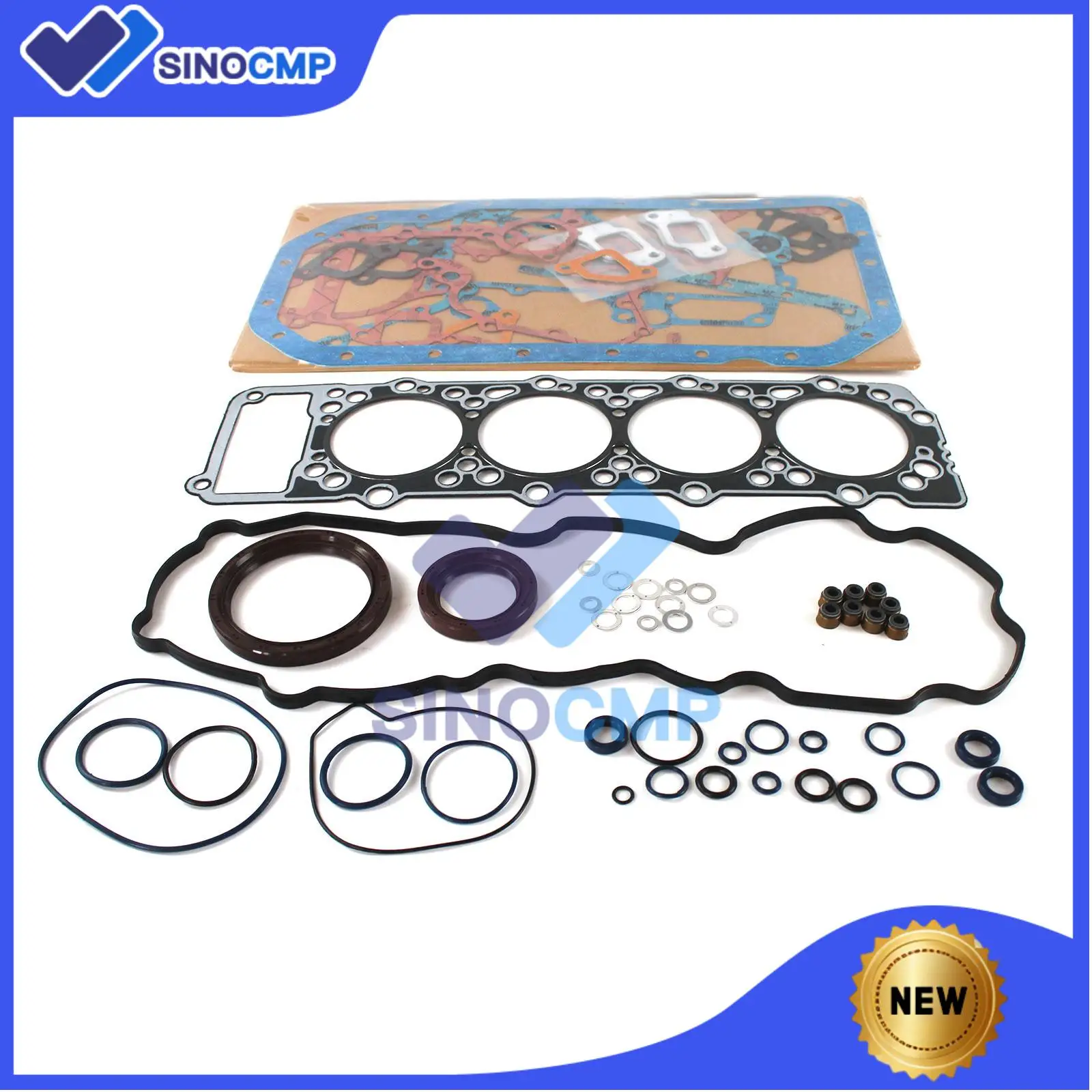 

1set 4M40 4M40D 4M40T Engine Gasket Kit For Mitsubishi Montero Pajero FB6 FE5 2.8D Excavators Parts