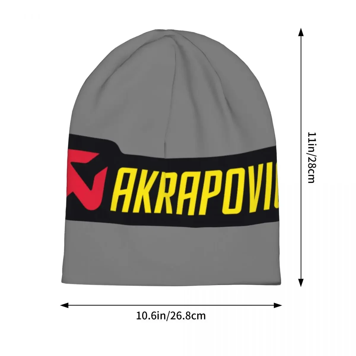 Akrapovics Logo AKS Motorcycle Exhaust Warm Knitted Cap Hip Hop Bonnet Hat Autumn Winter Outdoor Beanies Hats for Men Women