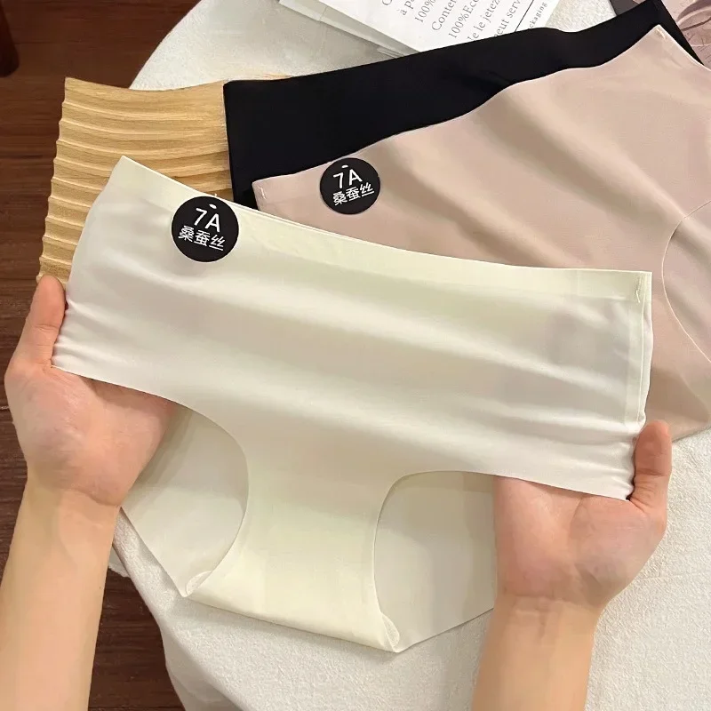 6 قطعة الملابس الداخلية النسائية مثير سراويل رقيقة جدا ملخصات عالية المرونة ملابس داخلية جيدة التهوية 7A مريحة العشير لينة الملابس الداخلية