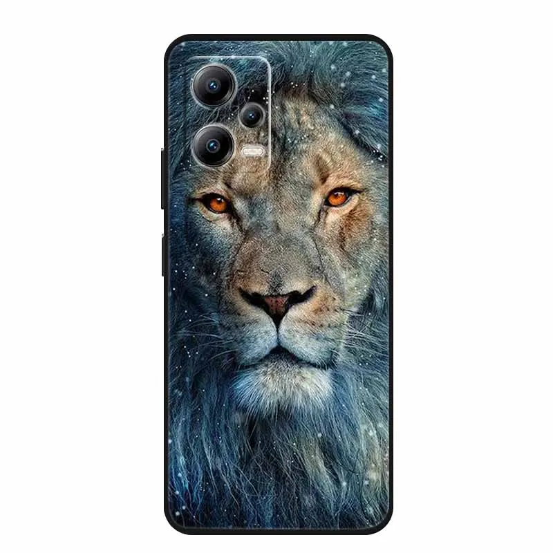 For Xiaomi Redmi Note 12 5G Case Animals Soft Silicone TPU Phone Cases Back Cover for Redmi Note12 5G Fashion 22111317G Fundas