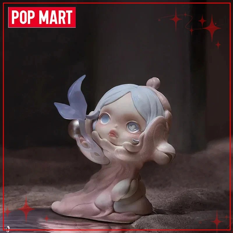 Authentic POPMART Skullpanda Door of Advance and Retreat Series Handmade Figurine Blind Box  Air Freshener Car Decoration Gift