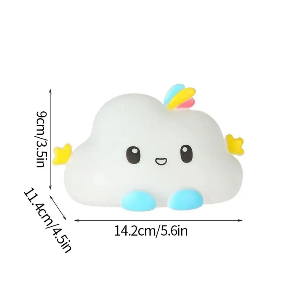 Cute PVC Cloud Shaped Night Light Cloud Shaped Lovely Nursery Sleeping Lamp Nightlights Indoor Lighting Baby Child