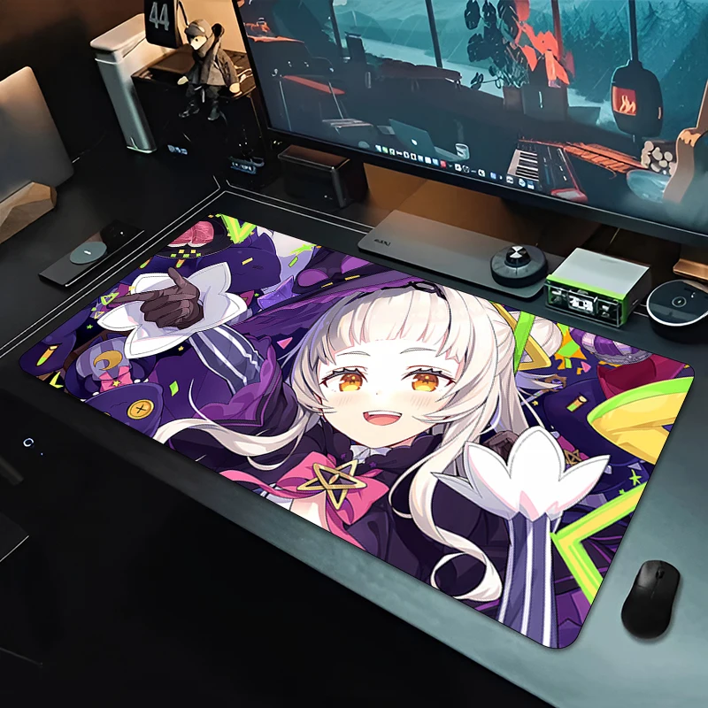 Hololive Murasaki Shion ماوس الوسادة مكتب السجاد ماوس الحصير ألعاب البساط مكتب الملحقات طاولة كمبيوتر منصات الكمبيوتر السجاد HD ماوس الوسادة