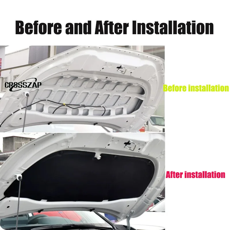 For Toyota Corolla Cross 2022-2026 Heat Sound Insulation Cotton Front Hood Engine Firewall Mat Pad Cover Noise Deadener D