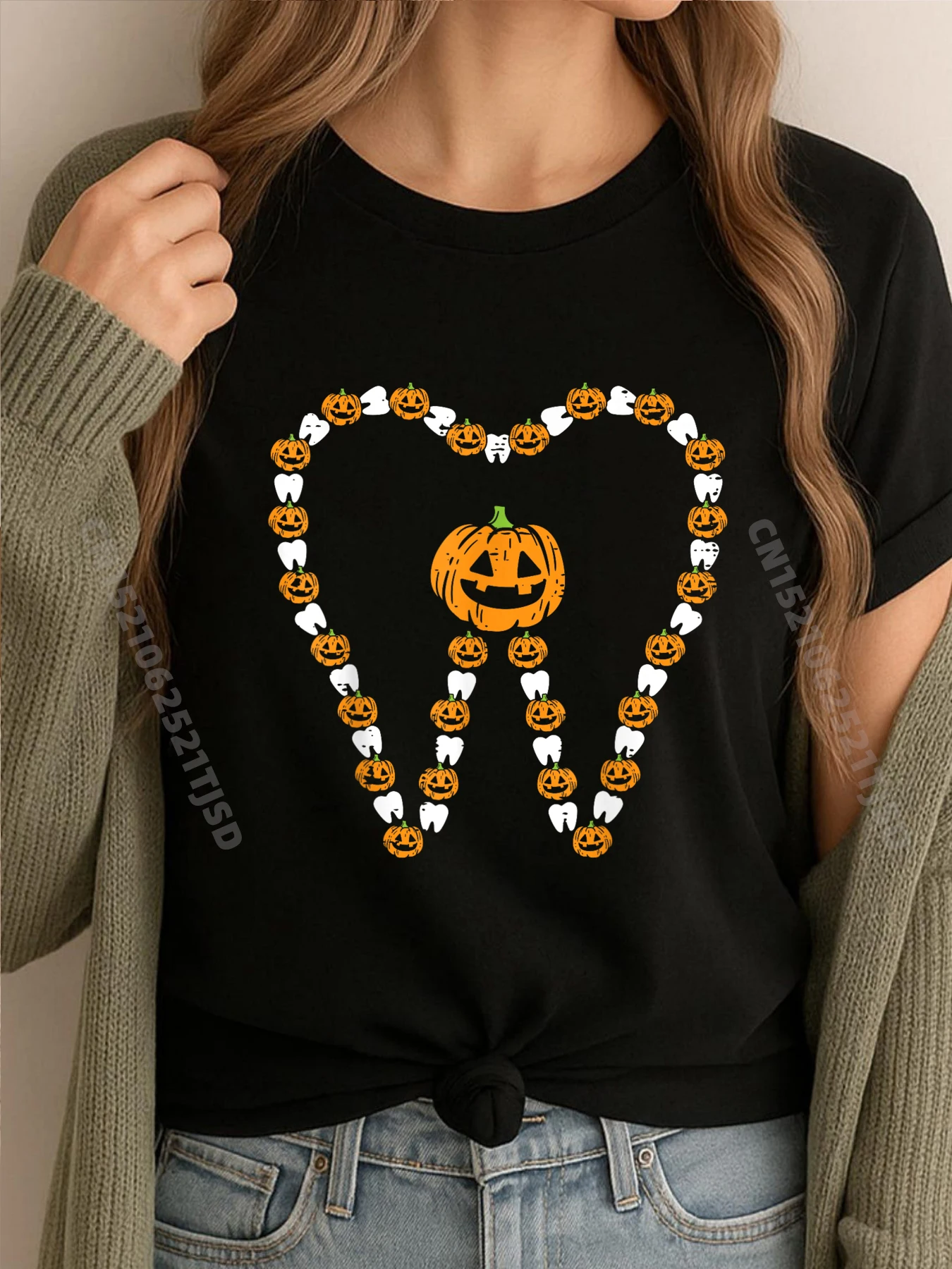 

Зуб Тыквы Хэллоуин Зубы Стоматологический Хигеин Костюм Стоматолог Футболка Рождественский Креатив