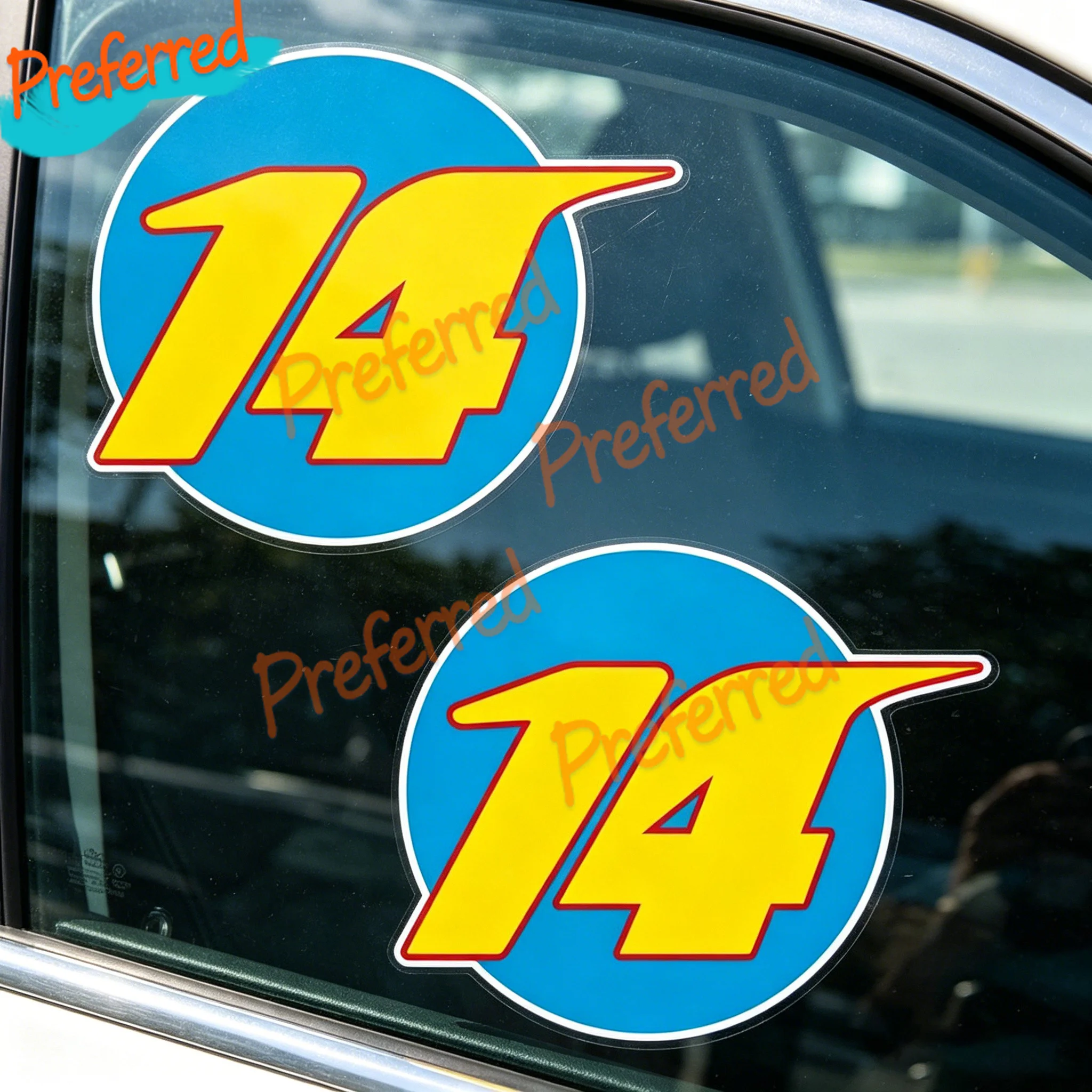 

2x Sticker Vinilo Pegatina Decal Vinyl Aufkleber Adesivi 14 Fernando Alonso - Customizable in Any Sticker Size -No Background