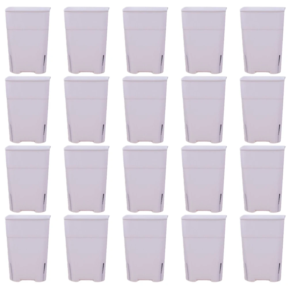 20pcs Flower Pot Square Plastic Plant Pots For Outdoor Garden Balcony Patio Bonsai Flower Pots Plant