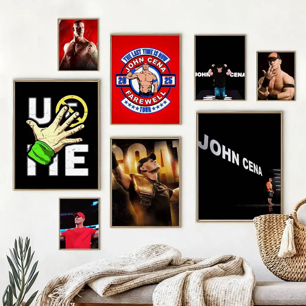 

Wrestling Star J-John C-Cena Poster High Quality Dorm Living Room Aesthetic Wall Decoration Painting Stickers Gift