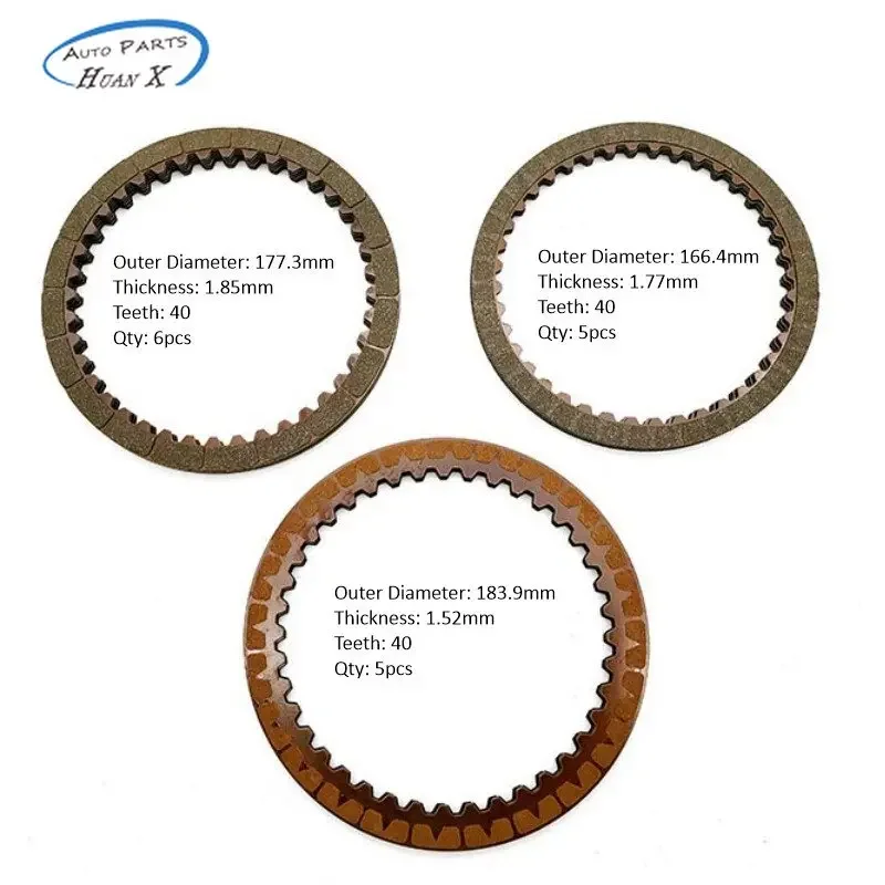 

16pcs U760E/F Automatic Transmission Gearbox Clutch Friction Plate Kit for Toyota Lexus 6-Speed 09-12 2.5L 2.7L Car Accessories