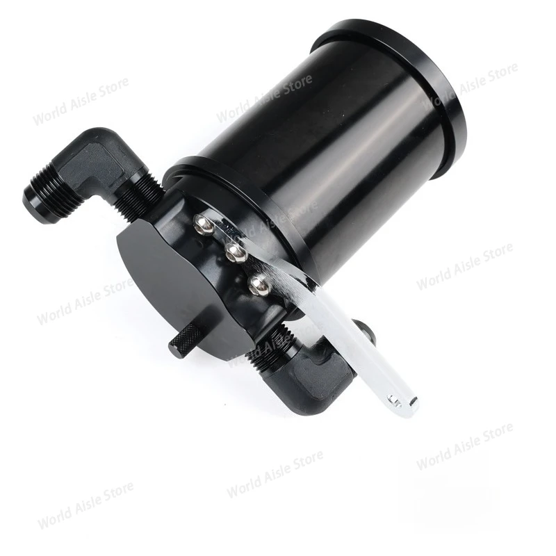 Car Modification Accessories, Oil Breathable Pot with Air Filter Breathable Flat Head, Waste Oil Recovery Pot