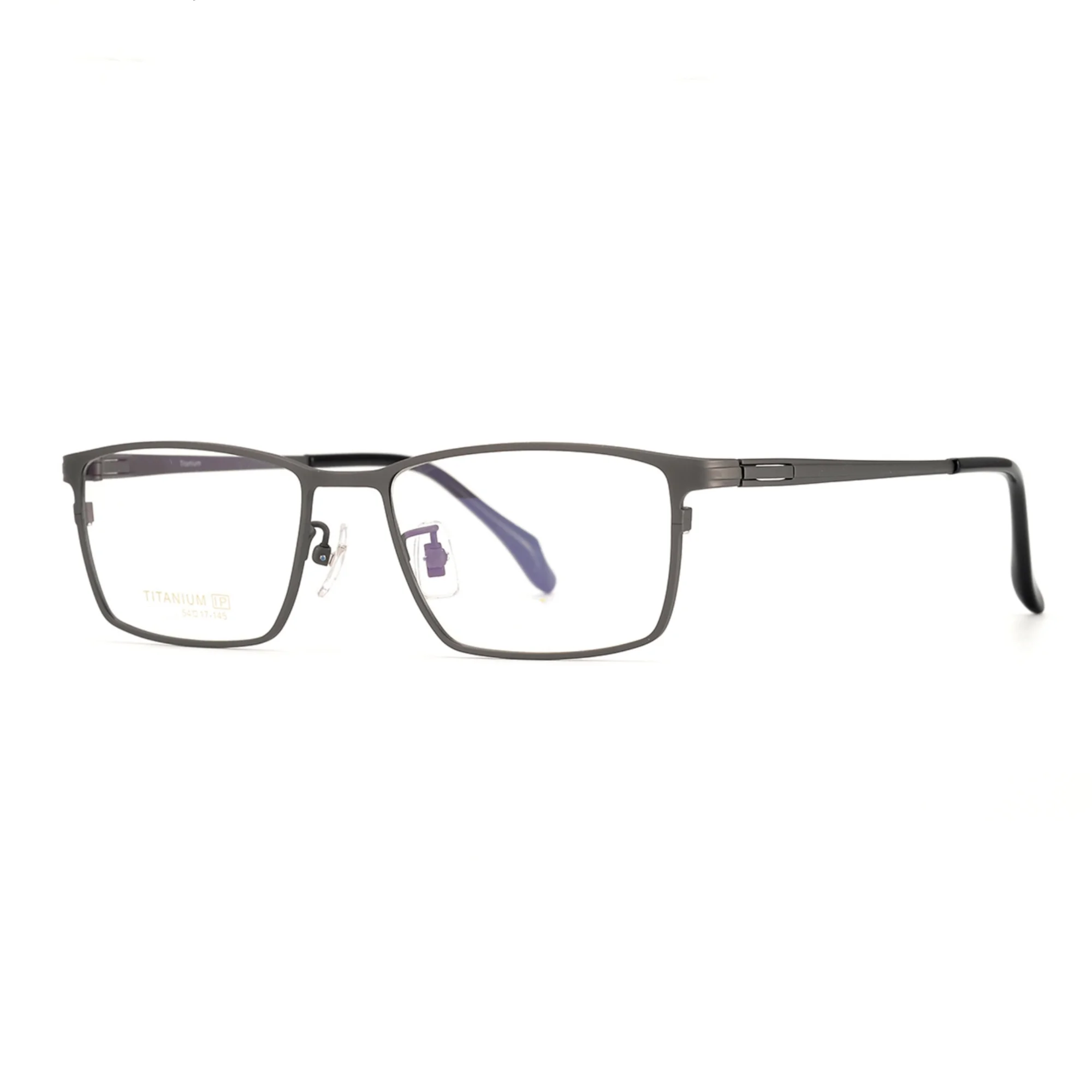 Pure Titanium Eyeglasses Frame Men Optical Frame Prescription Spectacle Long Temple 145mm Business Glasses